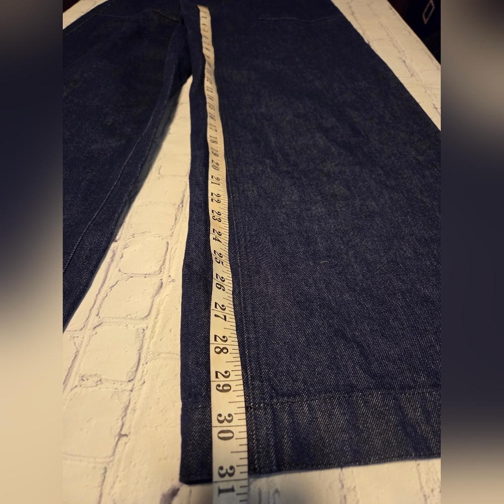 Saint Tropez Gwyneth Wide Leg Classic Blue Jeans Size L - Picture 2 of 11